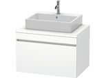 Duravit DuraStyle Waschtisch-Unterschrank DS531201818 80 x 54,8 cm, weiß matt, für Konsole, 1 Auszug
