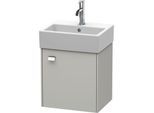 Duravit Brioso Waschtischunterbau BR4050R1007 434x339mm, Betongrau Matt, Tür rechts, Griff Chrom