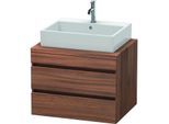 Duravit DuraStyle Waschtisch-Unterschrank DS531607979 70 x 54,8 cm, nussbaum natur, für Konsole, 2 Schubkästen