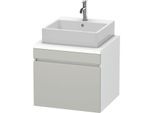 Duravit DuraStyle Waschtisch-Unterschrank DS531000718 60 x 54,8 cm, betongrau/weiß matt, für Konsole, 1 Auszug