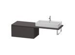 Duravit L-Cube Unterschrank LC583908080 82 x 54,7 cm, graphit supermatt, für Konsole, 2 Schubkästen