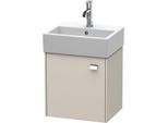 Duravit Brioso Waschtischunterbau BR4050L1091 434x339mm, Taupe, Tür links, Griff Chrom