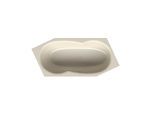 Bette BetteMetric 6-Eck-Badewanne 6840-001 206x90x45cm, Fußende rechts, Überlauf vorne, pergamon