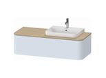 Duravit Happy D.2 Waschtisch-Unterschrank HP4932R9797 35,4 x 130 x 55 cm, 1 Auszug, für Möbelwaschtisch, rechts, lichtblau seidenmatt