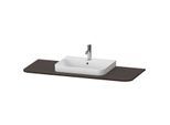 Duravit Happy D.2 Plus Waschtisch-Konsole HP031KM6969 130x55cm, mit 1 Ausschnitt, Becken mittig, nussbaum gebürstet