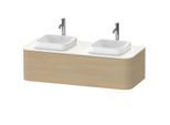 Duravit Happy D.2 Waschtisch-Unterschrank HP4943B7171 35,4 x 130 x 55 cm, 1 Auszug, für Konsole, mediterrane Eiche