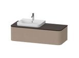 Duravit Happy D.2 Waschtisch-Unterschrank HP4942L7575 35,4 x 130 x 55 cm, 1 Auszug, für Aufsatzbecken, links, leinen