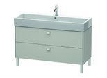Duravit Brioso Waschtischunterbau BR443700707 1184x459mm, Betongrau Matt, 2 Auszüge