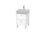 Duravit Brioso Waschtischunterbau BR443201018 484x459mm, Weiß Matt, 2 Auszüge, Griff Chrom