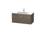 Duravit Brioso c-bonded Waschtischunterschrankset BR4602N1051 100 x 48 cm, chrom/Pine Terra, ohne Hahnloch