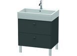 Duravit Brioso Waschtischunterbau BR443404949 684x459mm, Graphit Matt, 2 Auszüge