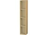 Duravit L-Cube Regalelement LC120503030 18x18cm, 4 Fächer, vertikal, Eiche natur