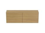 Ideal Standard Waschtisch-Unterschrank T4331Y6 ohne Ausschnitt, 2 Auszüge, 160 x 37 x 55 cm, Eiche hell Furnier