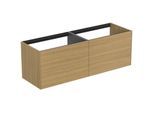 Ideal Standard Conca Waschtisch-Unterschrank T3990Y6 ohne Waschtisch-Platte, 4 Auszüge, 160x50,5x54 cm, Eiche hell Furnier