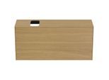 Ideal Standard Conca Waschtisch-Unterschrank T3950Y6 mit Ausschnitt, 2 Auszüge, 120x37x55 cm, rechts/links, Eiche hell Furnier