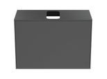 Ideal Standard Conca Waschtisch-Unterschrank T3935Y2 mit Ausschnitt, 1 Auszug, 80x37x55 cm, mittig, Anthrazit matt lackiert