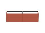 Ideal Standard Conca Waschtisch-Unterschrank T3993Y3 ohne Waschtisch-Platte, 4 Auszüge, 200x50,5x54 cm, Sunset matt lackiert