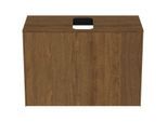 Ideal Standard Conca Waschtisch-Unterschrank T3935Y5 mit Ausschnitt, 1 Auszug, 80x37x55 cm, mittig, Walnuss dunkel Furnier