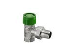 Oventrop Baureihe AZ V Thermostatventil 1187504 DN 15, Eck, stufenlose Voreinstellung, Messing vernickelt