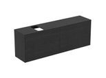 Ideal Standard Conca Waschtisch-Unterschrank T3995Y4 mit Ausschnitt, 2 Auszüge, 160 x 37 x 55 cm, Eiche geflammt Furnier
