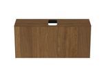 Ideal Standard Conca Waschtisch-Unterschrank T3937Y5 mit Ausschnitt, 1 Auszug, 120x37x55 cm, mittig, Walnuss dunkel Furnier