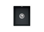Villeroy und Boch Unterbauspüle 332402S5 mit Ablaufgarnitur und Excenterbetätigung, Ebony