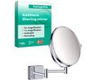 hansgrohe AddStoris Rasierspiegel 41791000 1-fach und 3-fach Vergrößerung, Wandmontage, chrom