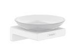 hansgrohe AddStoris Seifenhalter 41746700 Wandmontage, Glas, Metall, mattweiß