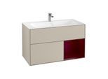 Villeroy und Boch Finion Waschtischunterschrank F040HBHH 99,6x59,1x49,8cm, Regal rechts Peony, Sand Matt Lacquer