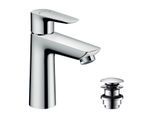 Hansgrohe Talis E 110 Waschtischarmatur 71711000 chrom, mit Push-Open Ablaufgarnitur