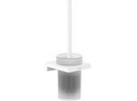 hansgrohe AddStoris WC-Bürstengarnitur 41752700 Wandmontage, Metall, Glas, mattweiß