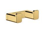 hansgrohe AddStoris Doppelhaken 41755990 Wandmontage, Metall, polished gold optic