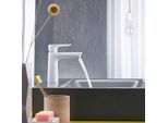 hansgrohe Talis E Waschtisch-Einhebelmischer 71710700 mit Ablaufgarnitur, mattweiß
