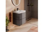 hansgrohe Xilesa E Waschtischunterschrank 54254760 580x470mm, 2 Schubkästen, schiefergrau matt