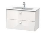 Duravit Brioso Waschtischunterschrank BR411102222 Compact 820x553 mm, Weiß Hochglanz, 2 Auszüge