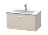 Duravit Brioso Waschtischunterbau BR400201091 820x479mm, Taupe, 1 Auszug, Griff Chrom