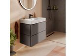 hansgrohe Xilesa E Waschtischunterschrank 54260760 780x470mm, 2 Schubkästen, schiefergrau matt