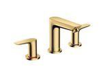 hansgrohe Talis E Waschtisch-3-Loch-Armatur 71733990 mit Ablaufgarnitur, polished gold optic