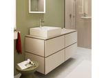 hansgrohe Xilesa E Waschtischunterschrank 54306780 1375x550mm, 4 Schubkästen, mit PushOpen, sandbeige matt