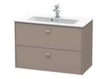 Duravit Brioso Waschtischunterbau BR411104343 Compact 820x553 mm, Basalt Matt, 2 Auszüge