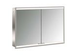 Emco prime Unterputz-Lichtspiegelschrank 949706255 1000x730mm, 2-türig, aluminium/spiegel