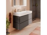 hansgrohe Xilesa E Waschtischunterschrank 54298760 1180x470mm, 2 Schubkästen PushOpen, schiefergrau matt