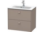 Duravit Brioso Waschtischunterbau BR411004343 Compact 620x553 mm, Basalt Matt, 2 Auszüge