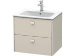 Duravit Brioso Waschtischunterbau BR410109191 620x553 mm, Taupe, 2 Auszüge