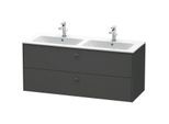 Duravit Brioso Waschtischunterbau BR410504949 1290x553 mm, Graphit Matt, 2 Auszüge
