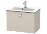 Duravit Brioso Waschtischunterbau BR401001091 620x389mm, Taupe, 1 Auszug, Griff Chrom