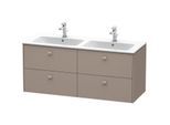 Duravit Brioso Waschtischunterbau BR410604343 1290x553 mm, Basalt Matt, 4 Auszüge