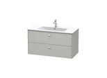 Duravit Brioso Waschtischunterbau BR410300707 1020x553 mm, Betongrau Matt, 2 Auszüge