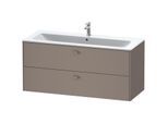 Duravit Brioso Waschtischunterbau BR410404343 1220x553 mm, Basalt Matt, 2 Auszüge