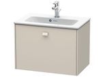 Duravit Brioso Waschtischunterbau BR401009191 620x389mm, Taupe, 1 Auszug, Griff Chrom